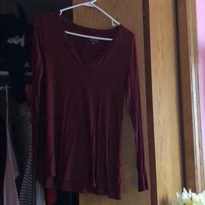 Long sleeve maroon shirt